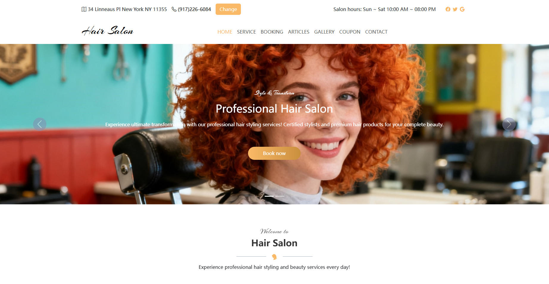 Salon4 Template